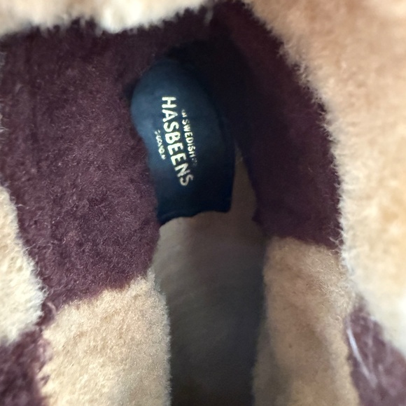 Swedish Hasbeens Tall Shearling-Lined Suede & Leather Boots - Picture 5 of 6